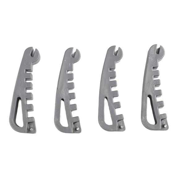 Eyeglass Frame Adjustment Tool Set For Precise Temple Arm Alignment And Nose Pad Fitting, 3D-Printed Design With 5 For NOTCH Settings For Opticians And Eyewear Enthusiasts, White, 4 Pieces