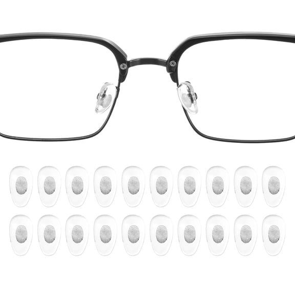 Eyeglass Nose Pad Anti-Slip Glasses Nose Grips Copper Core Glasses Nose Pads for Plastic Frames Glasses Sunglasses Silver