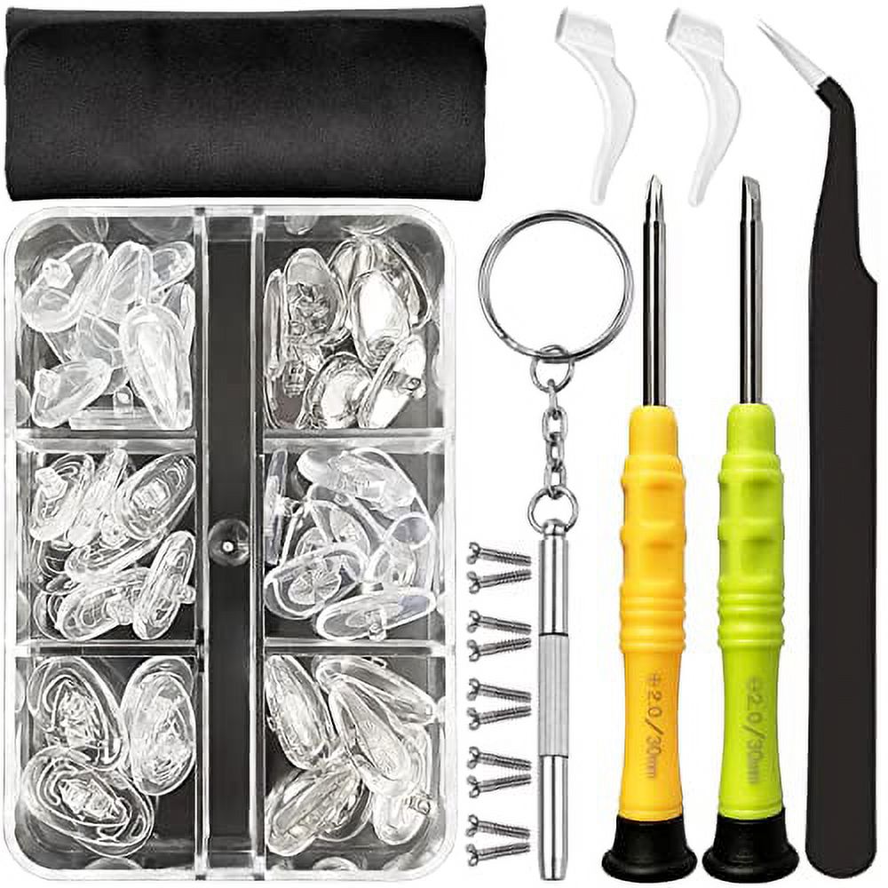 Eyeglass Nose Pads, GOTOBA 22 Pairs Screwin Eyeglasses Nose Pads