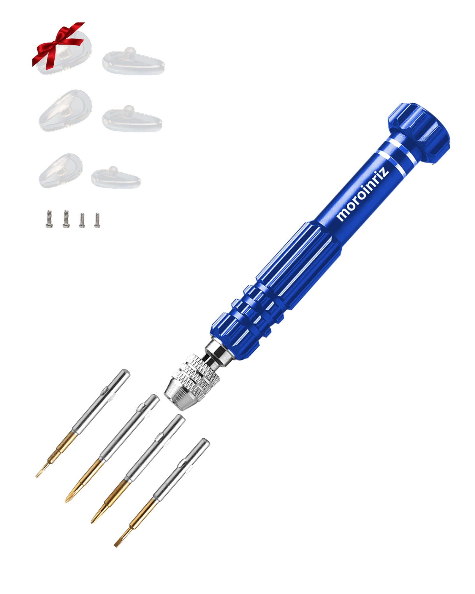 Eyeglass Repair Kit with Screws and Nose Pads, Pocket Size Optical