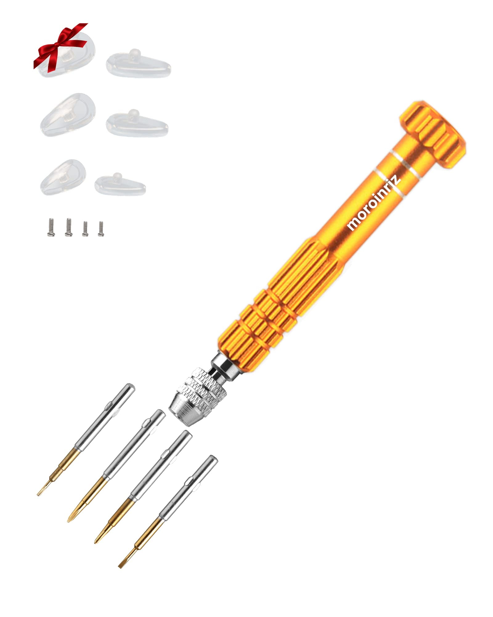 Eyeglass Repair Kit with Screws and Nose Pads, Pocket Size Optical