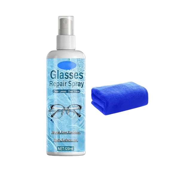 Eyeglass Scratch Remover Spray, 60ml Lens Scratch Remover for Eyeglasses, Home Minor Scratch Repair Liquid, Lens Cleaning Spray (1Pcs)