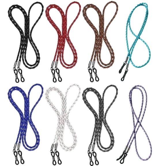 Eyeglass Strap, 8Pcs Premium Glasses Holder Chains, Multicolor Eyewear Retainer for Women Men