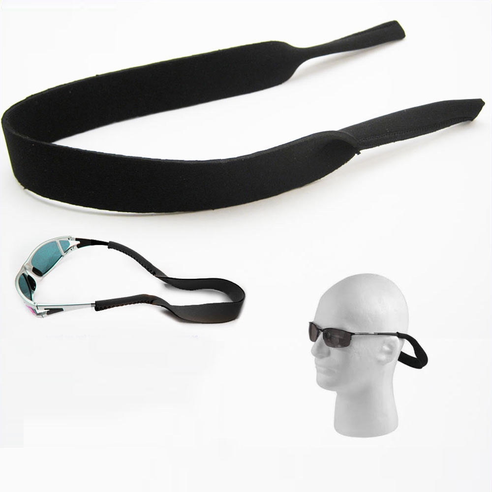 Wrapables Adjustable Eyewear Retainer, Sunglass Strap with Neoprene Floating Material for Sports and Outdoors Sharks