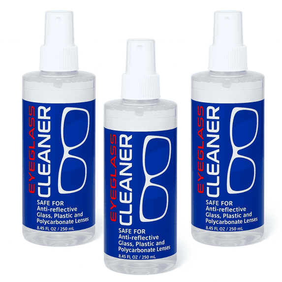 Eyeglass cleaner - Eye glasses Lens Cleaner, 8 oz. Spray Bottle - 3 Pack