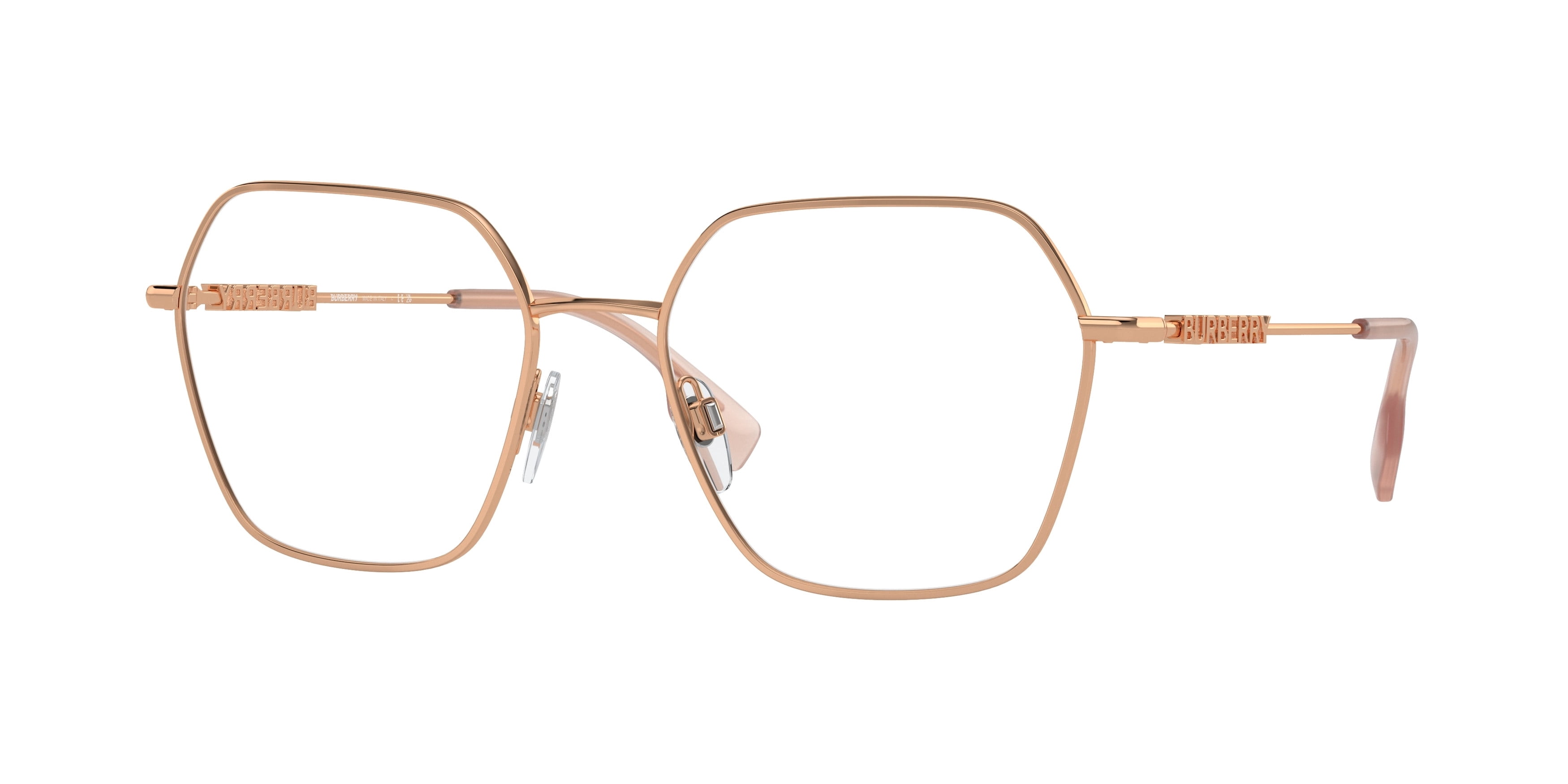 Burberry BE 1381 Metal Womens Irregular Eyeglasses Rose Gold  display picture 1