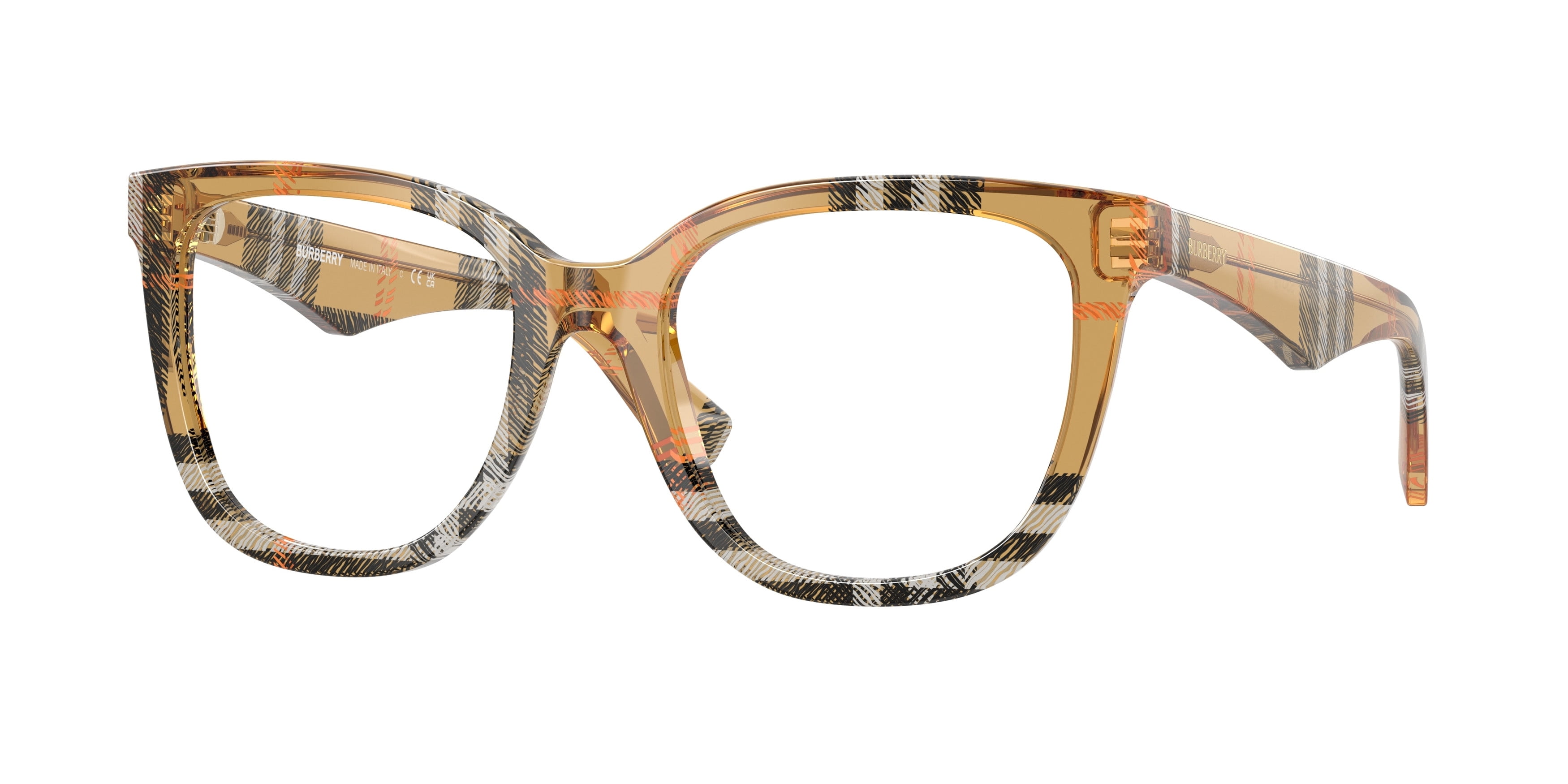 Eyeglasses Burberry BE 2415 4146 Check Sand - Walmart  display picture 1