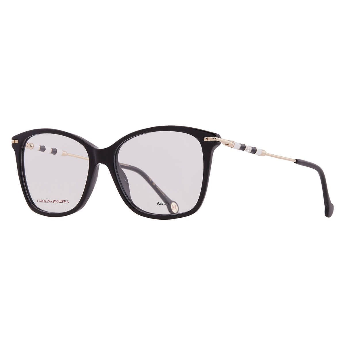 CAROLINA HERRERA VHN 588S (09T8) TAUPE 50-20-135 TITANIUM Eyeglasses Frames Carolina Herrera HER 0246 L93 Transparent Peach Pink  main image 3