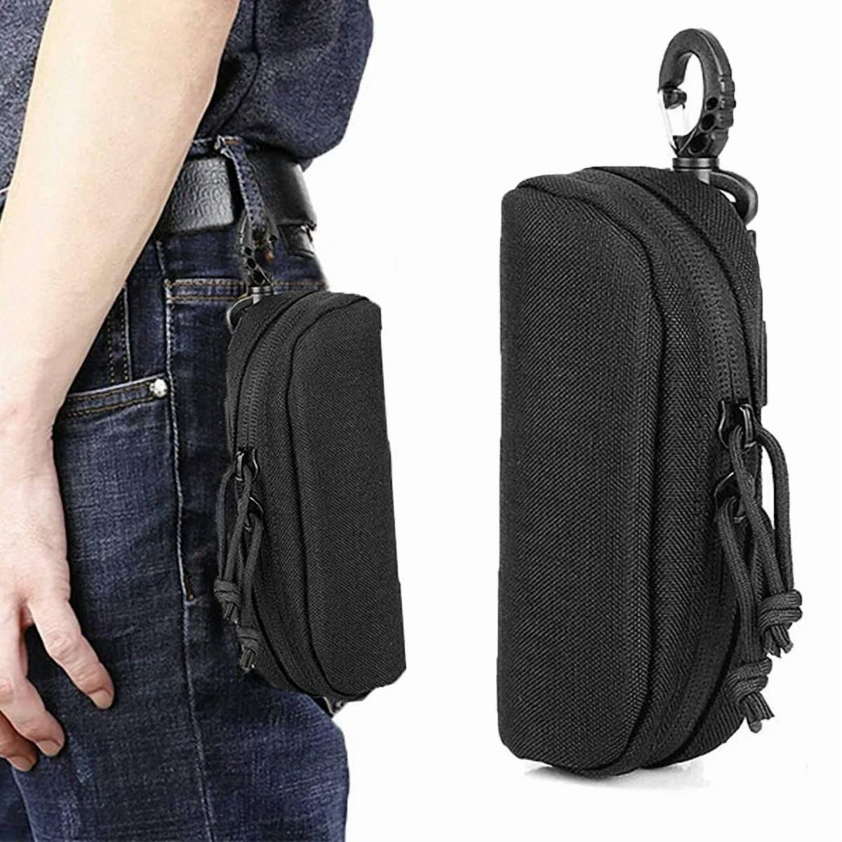 Eyeglasses Case Anti-Shock Molle Zipper Sunglasses Pouch Bag Glasses Box Holder