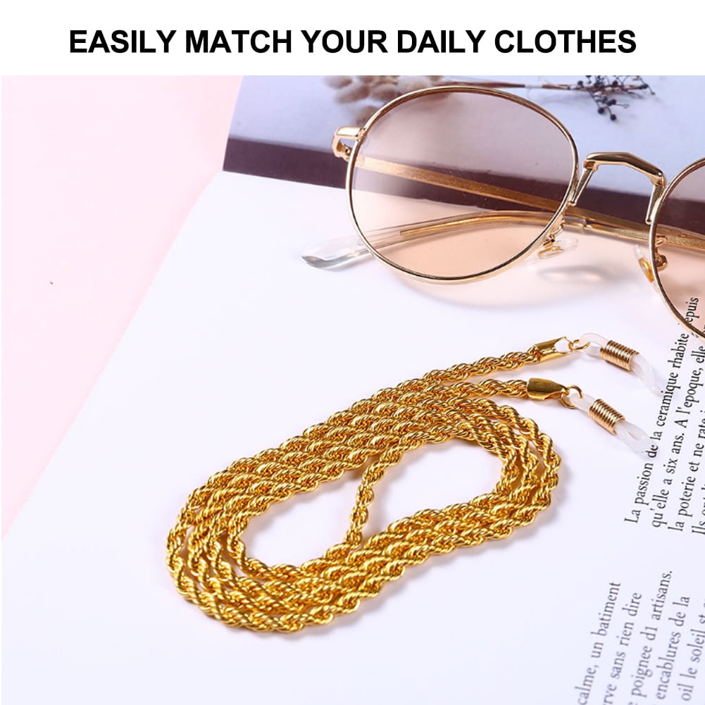 Eyeglasses Chain, Alloy Antislip Fashion Sunglass Reading Glasses