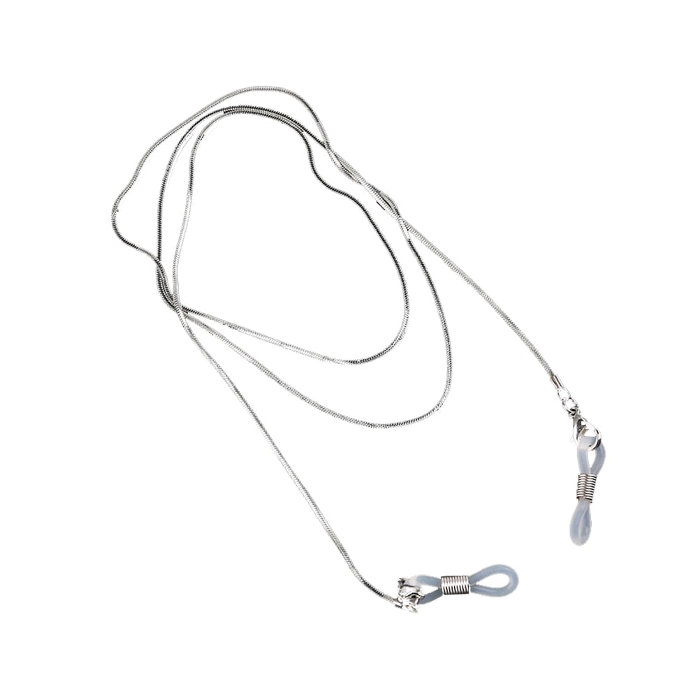 Eyeglasses Chain Silver Eyewear Eyeglass Strap Lanyard Chain for Men Women