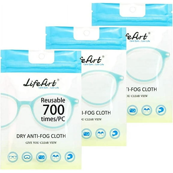 Eyeglasses Cleaning Cloths, Screens, Lens Cloth for All Electronic Device Screens(3 Pack Anti-Fog Wipe)