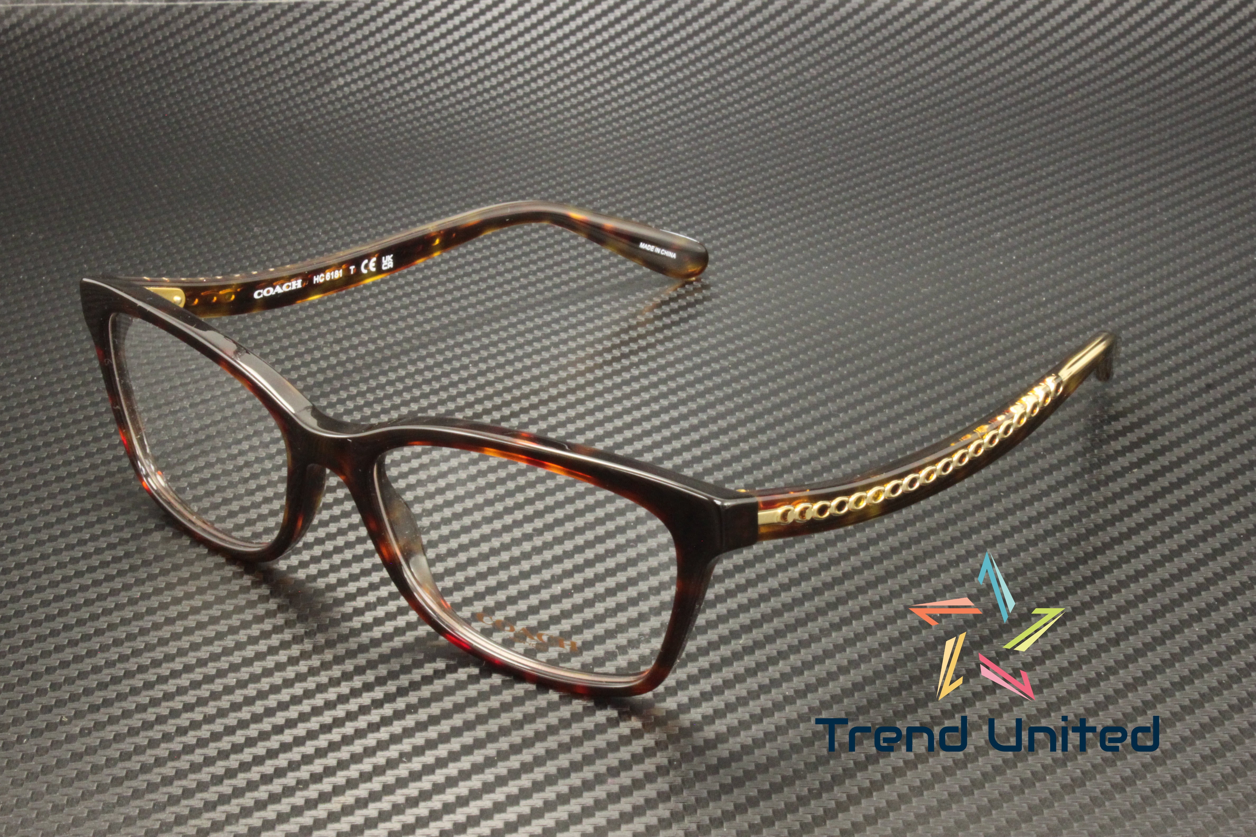 Eyeglasses Coach HC 6181 5120 Dark Tortoise - Walmart.com display picture 1