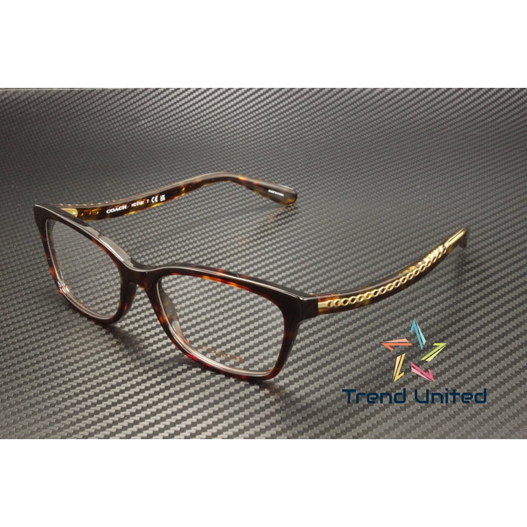 NWOT - Coach 5120 Dark Tortoise Eyeglass frames Coach HC6089 5120 Dark Tortoise Eyeglasses | SmartBuyGlasses US main image 3