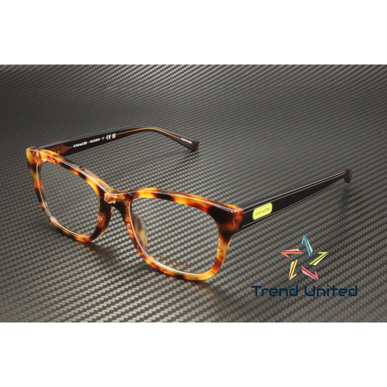 Coach HC6197F 5711 Eyeglasses Frames ONLY Pearlescent Amber Tortoise Full 53 mm Coach HC6197F 5711 Eyeglasses Women main image 4