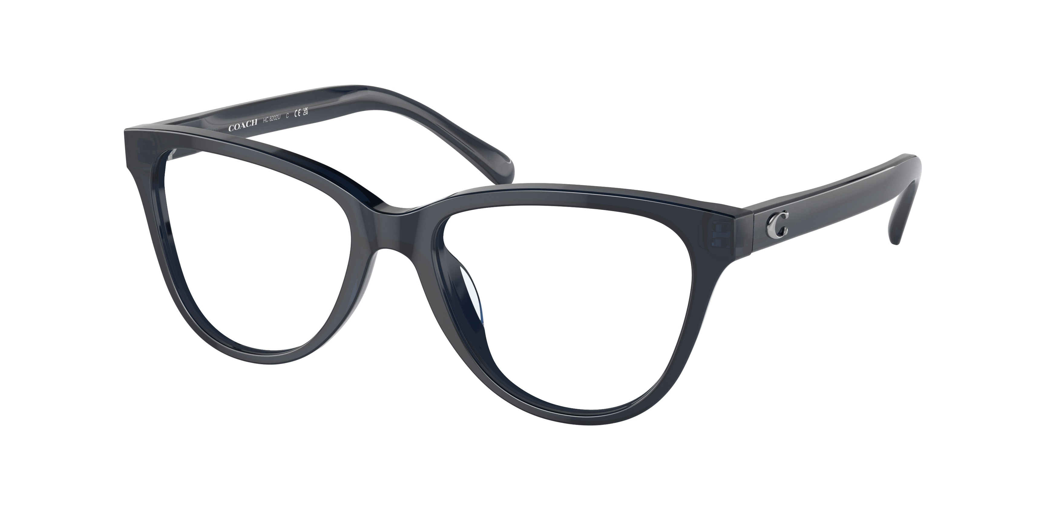 Eyeglasses Coach HC 6202 U 5714 Transparent Blue - Walmart.com
