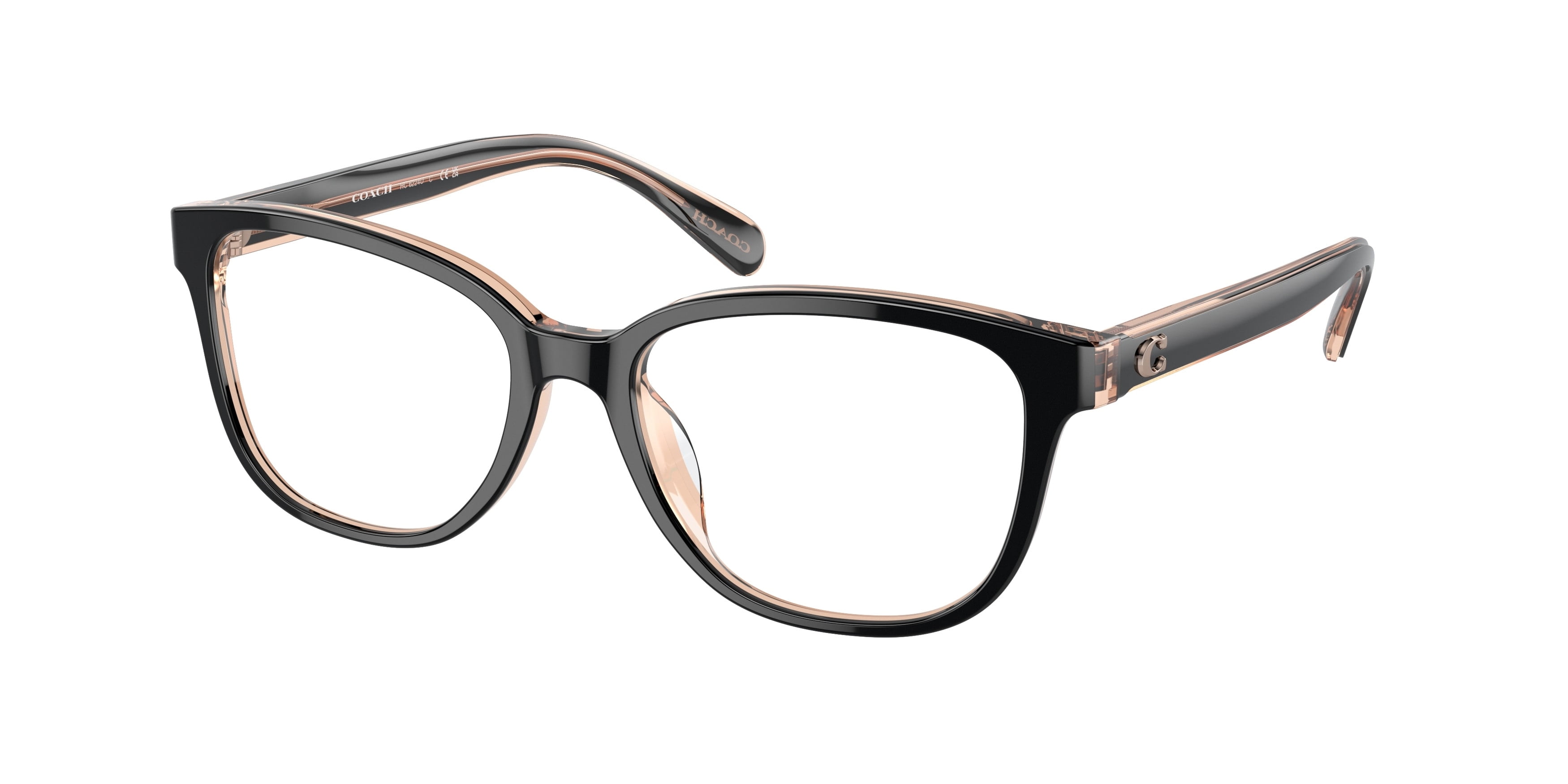 Eyeglasses Coach HC 6224 U 5781 Black / Transparent Blush