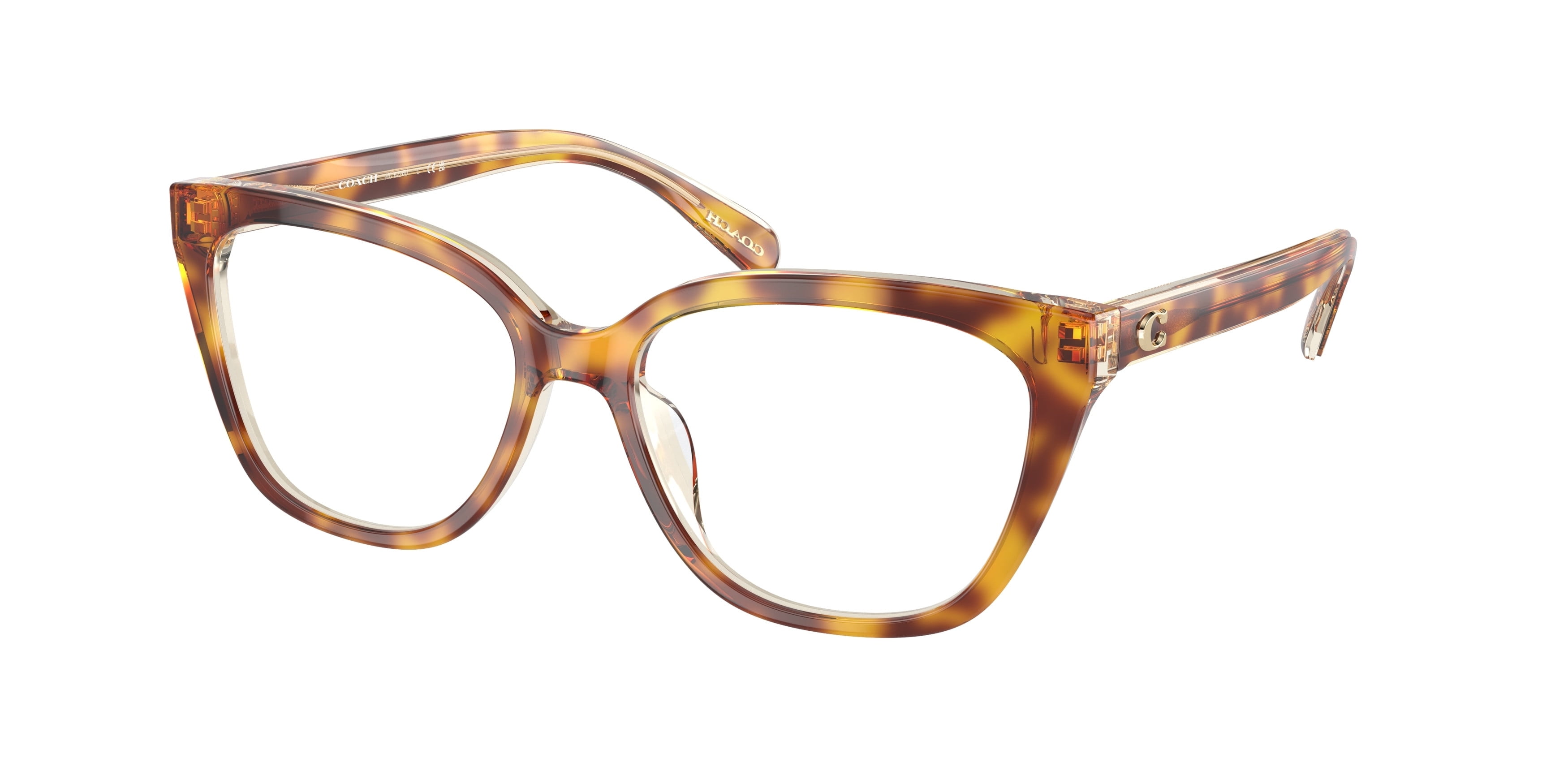 Eyeglasses Coach HC 6226 U 5756 Dark Tortoise / Canary - Walmart.com