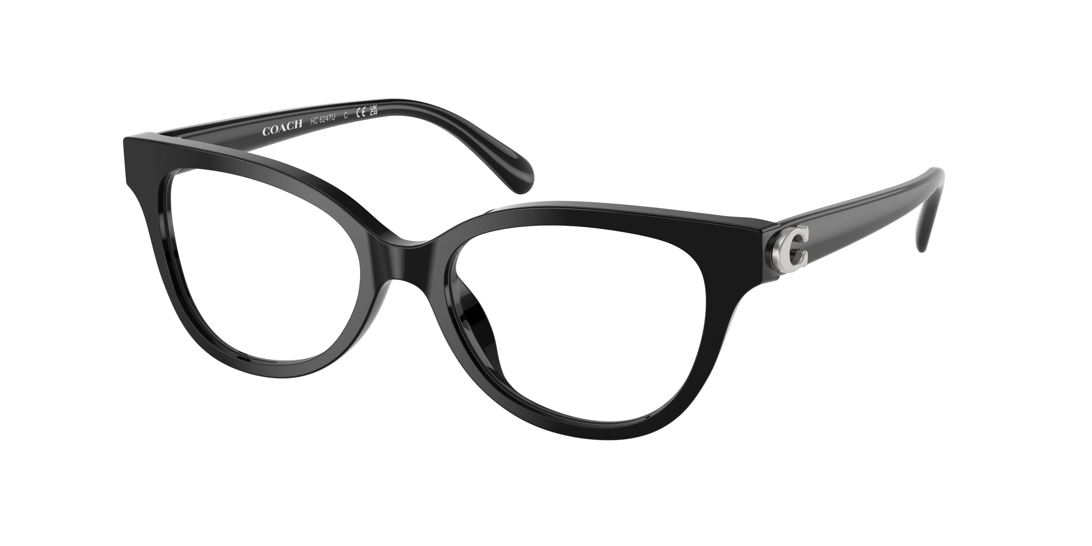 COACH 0HC6144 5629-53 Eyeglasses Eye Glasses 5629 BLACK/SHINY Authentic New 53mm Coach Eyeglasses HC6129 HC/6129 5563 Black Tortoise/Havana  main image 4