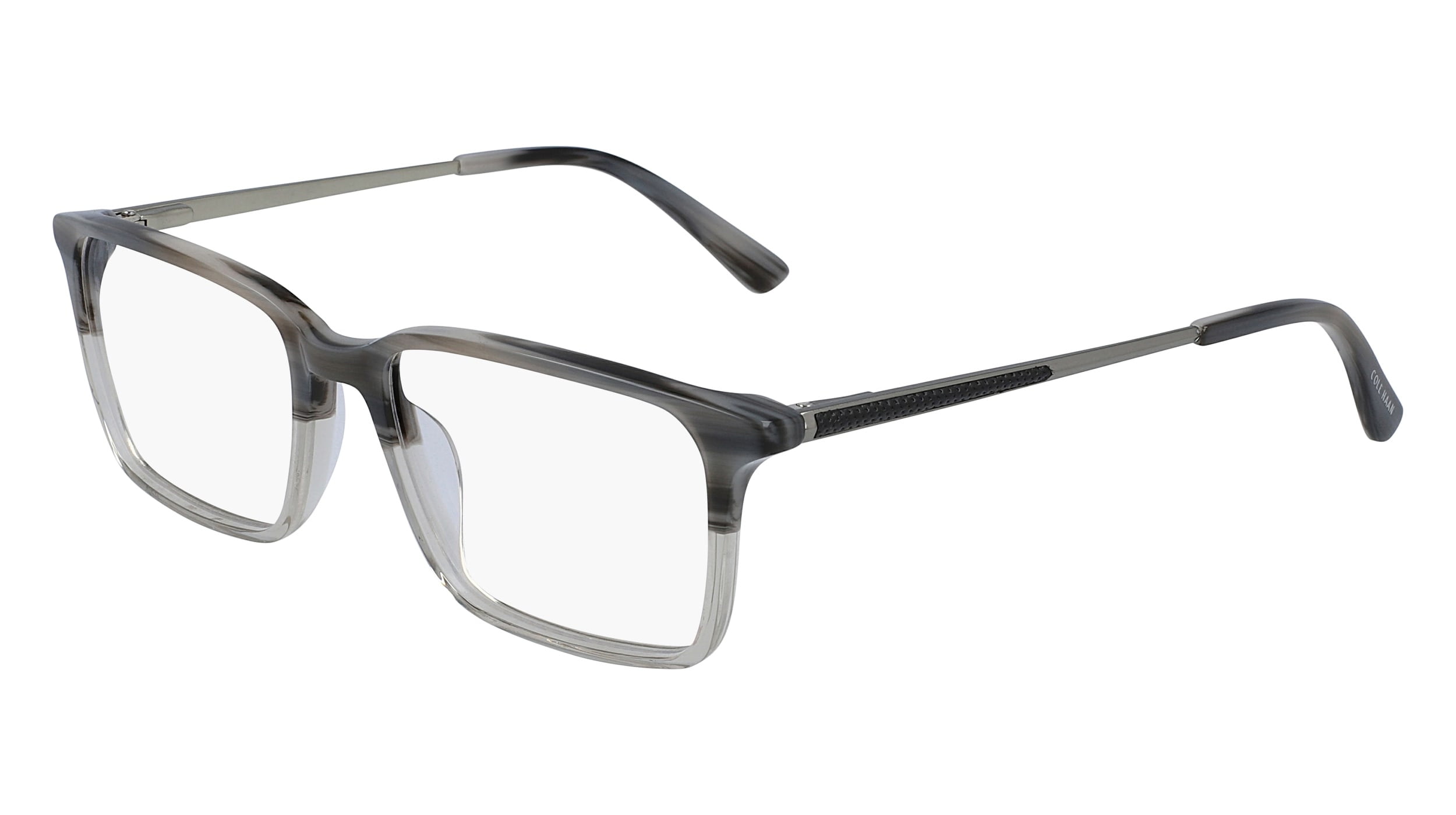 Cole Haan CH4043 036 Men's Smoke Horn Acetate Full Rim Eyeglasses