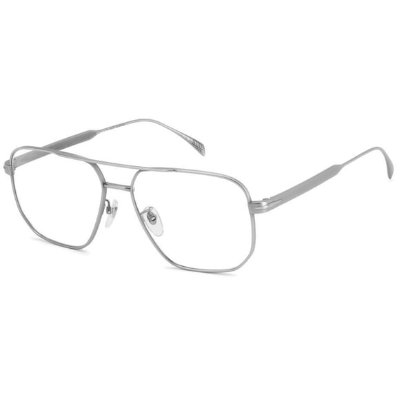 David Beckham DB 7124 0R8100 58mm Aviator Eyeglasses Men's Matte Ruthenium