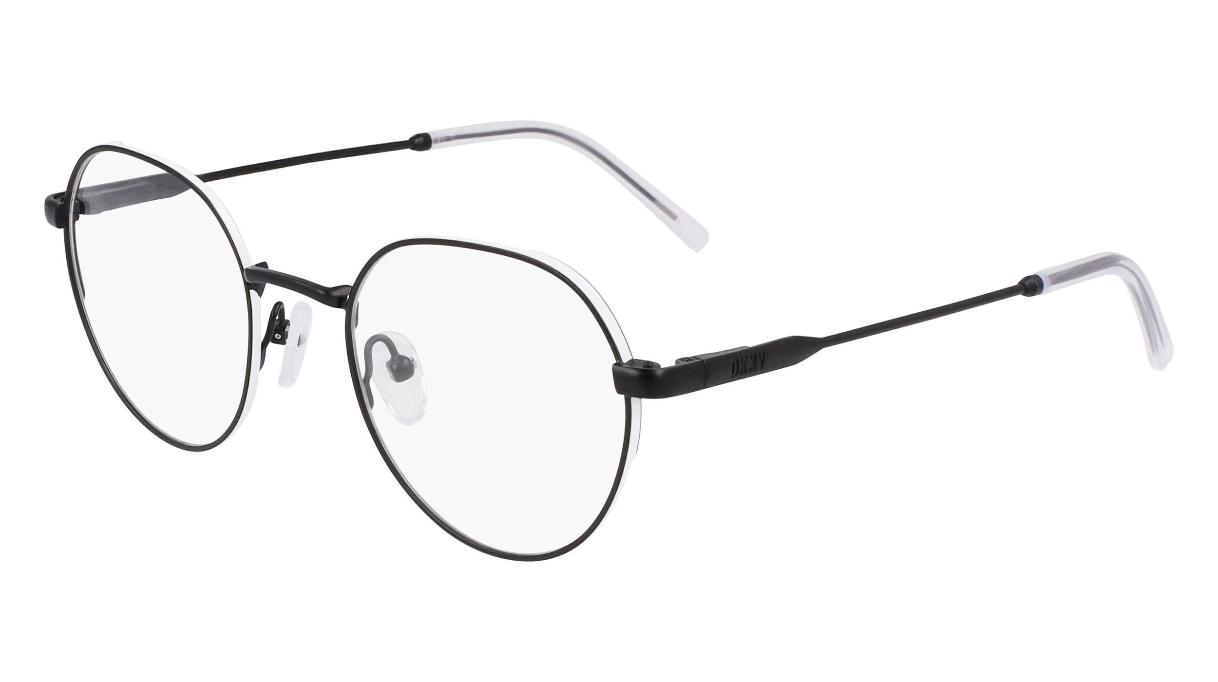 DKNY DK1032 001 Eyeglasses Matte Black 48mm Round Frame DKNY DK1032 001 Eyeglasses Matte Black 48mm | Mercari main image 4