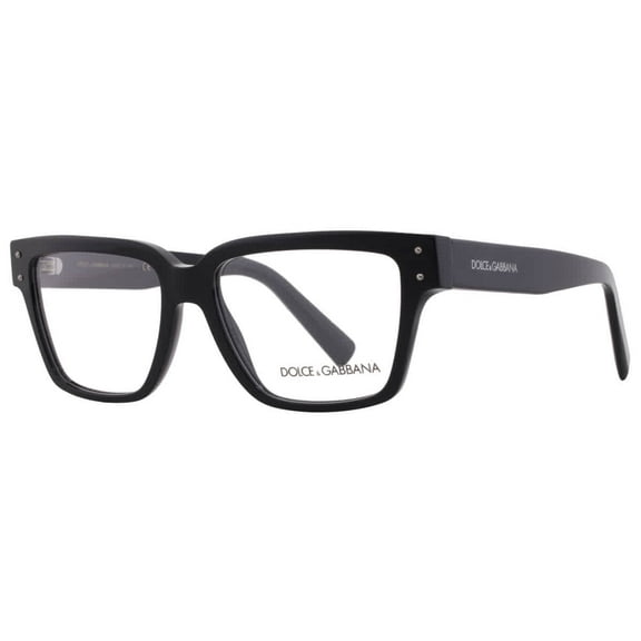 Dolce and Gabbana Demo Square Men's Eyeglasses DG3383 501 55
