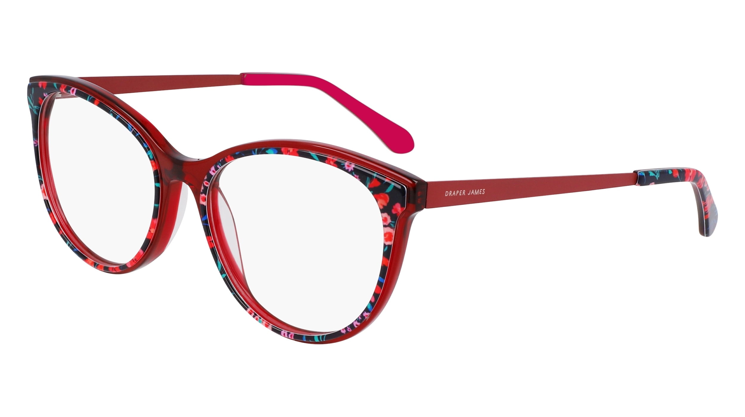 Eyeglasses Draper James DJ 5046 530 Merlot Floral - Walmart.com