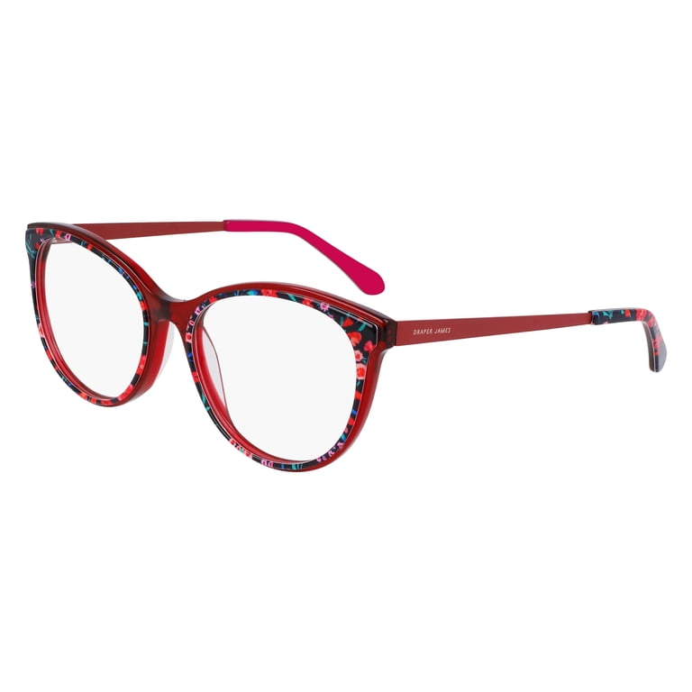 Eyeglasses Draper James DJ 5046 530 Merlot Floral - Walmart.com display picture 3