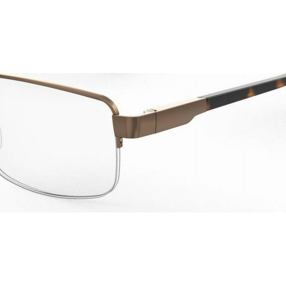 Elasta E 3126 0TUI 00 Men's Light Brown Half Rim Frame Eyeglasses