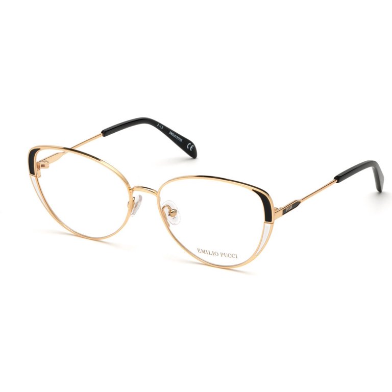 Emilio Pucci Gold Women Optical Women\'s Frames Emilio Pucci EP2684244 Rectangle Eyeglasses Women Orange Frames main image 3