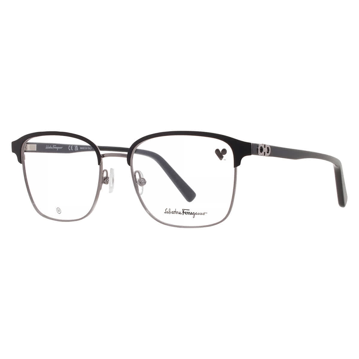 ferragamo*美品 Ferragamo Demo Rectangular Men's Eyeglasses SF2225 038 53