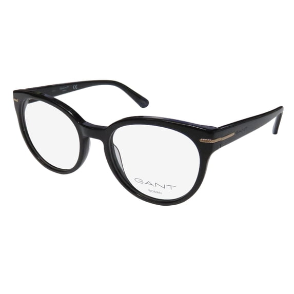 NEW GANT 4059 WOMENS/LADIES DESIGNER FULL-RIM BLACK BRAND NAME ADULT SIZE AUTHENTIC HIP FRAME DEMO LENSES 50-18-140 FLEXIBLE HINGES EYEGLASSES/EYEWEAR