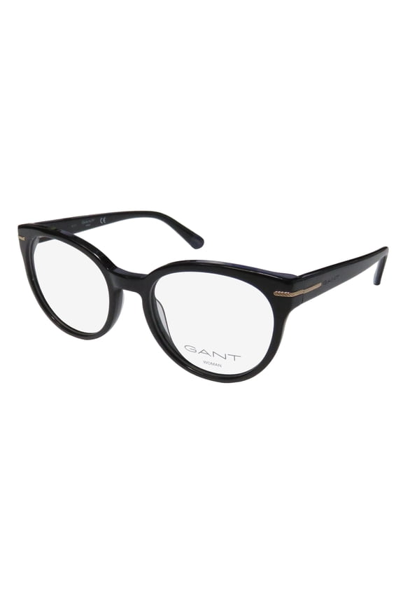 NEW GANT 4059 WOMENS/LADIES DESIGNER FULL-RIM BLACK BRAND NAME ADULT SIZE AUTHENTIC HIP FRAME DEMO LENSES 50-18-140 FLEXIBLE HINGES EYEGLASSES/EYEWEAR