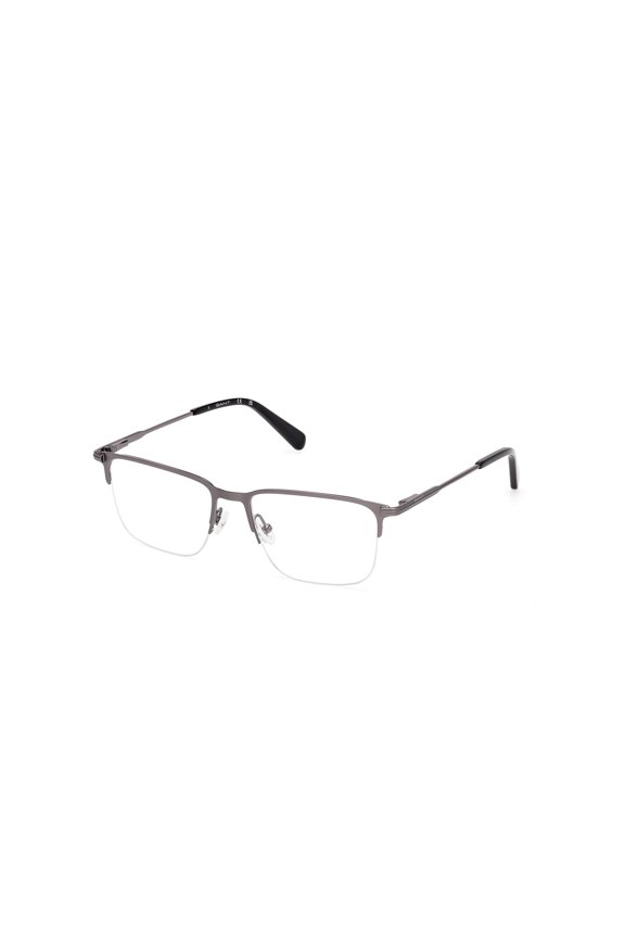 GA50053 009 53mm Rectangle Eyeglass Frames Men's Matte Gunmetal