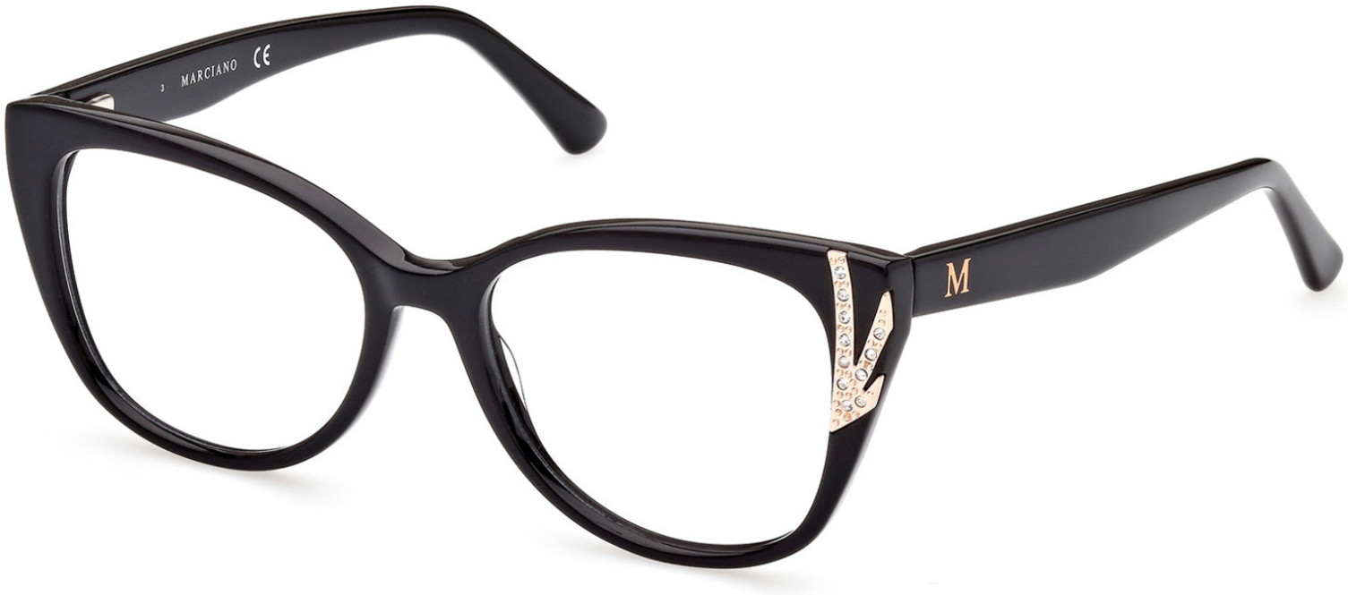 Guess by Marciano EYEGLASSES GM0381-001-52 New with case Guess by Marciano Eyeglasses GM0381-001--52-mm - Walmart.com main image 4
