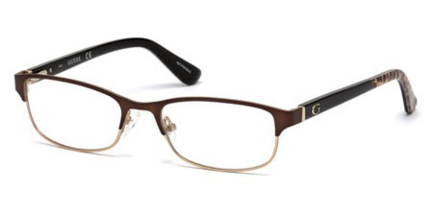 Guess Eyeglasses GU1433 BRN Designer Demo Lens Brown 52-17-130 GUESS Eyeglass Frames & Frames for Glasses | Brown - Walmart.com main image 3