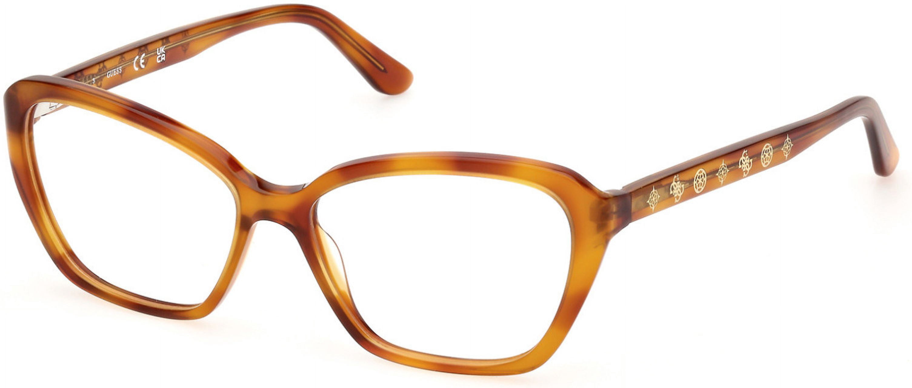 NWT Guess GU50115-053-54 Blonde Havana 54mm Eyeglasses Eyeglasses Guess GU 50115 053 Blonde Havana / - Walmart.com main image 4