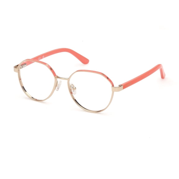 Eyeglasses Guess GU 50124 074 Shiny Deep Gold / Pink/Monocolor