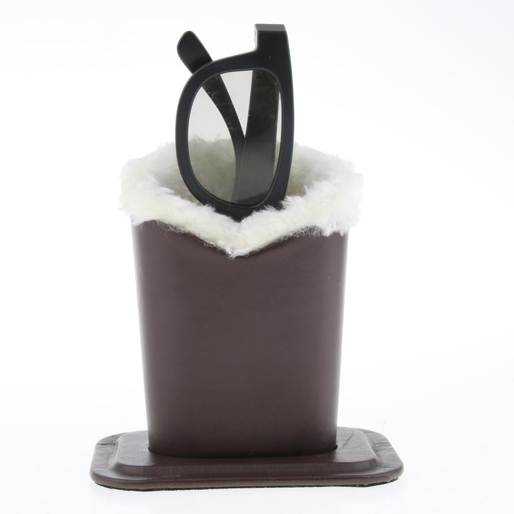 Eyeglasses Holder Plush Lined Glasses Holder Stand Eyeglasses Holder