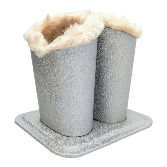 Eyeglasses Holder Stand Eye Glass Organizer PU Leather with Plush Lining for Home Office Desk Nightstand Men Women