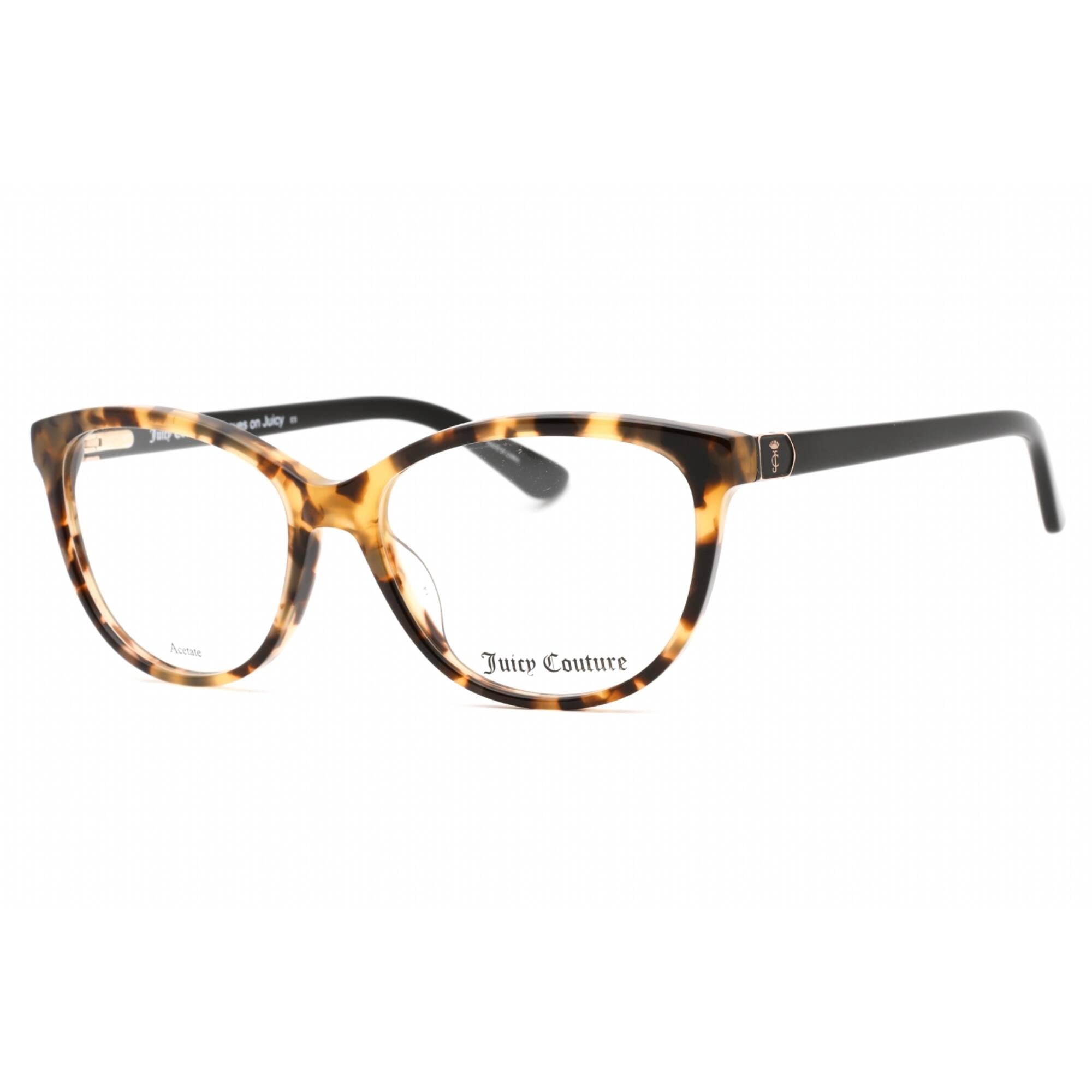 Juicy Couture Oval Women Havana Acetate Frame Juicy Couture JU201/G 086 Dark Havana Eyeglasses Frame w  main image 4