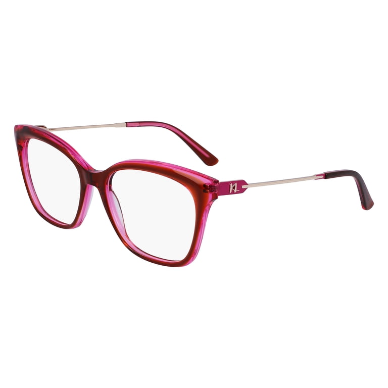ラブカ　Printemps LLE Karl Lagerfeld KL6108 206 Women's Brown/Rose Full Rim Eyeglasses