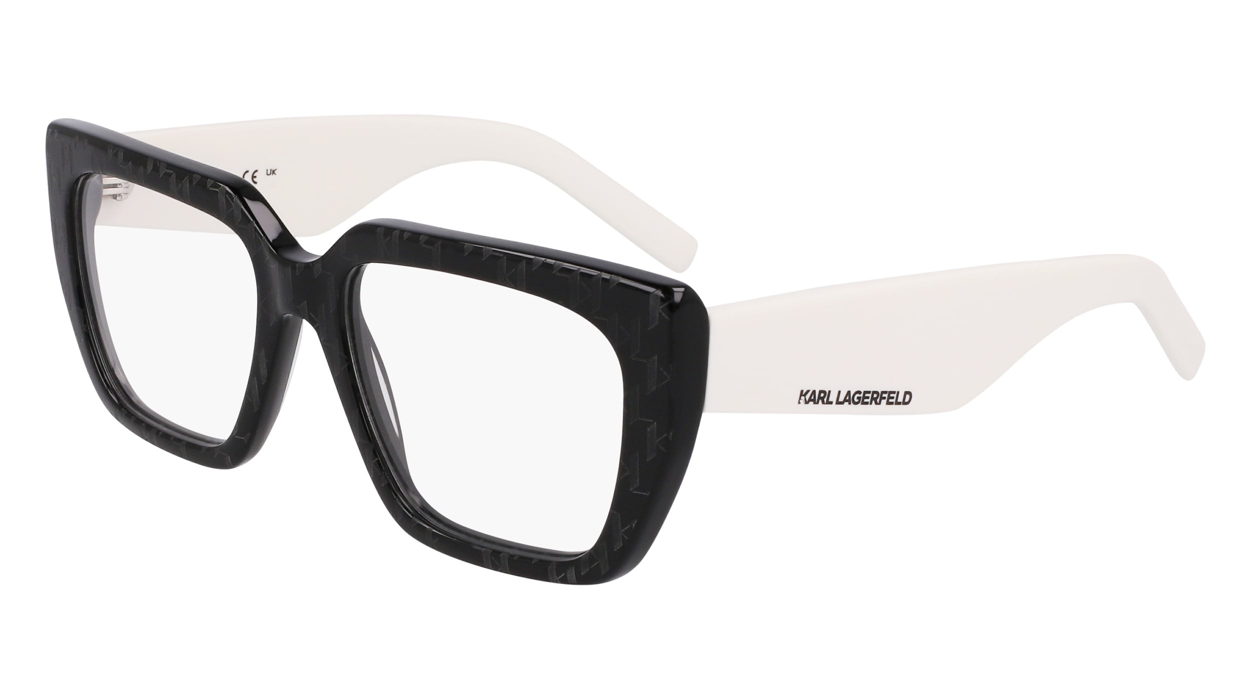 Eyeglasses KARL LAGERFELD KL 6159 006 Black/White - Walmart.com