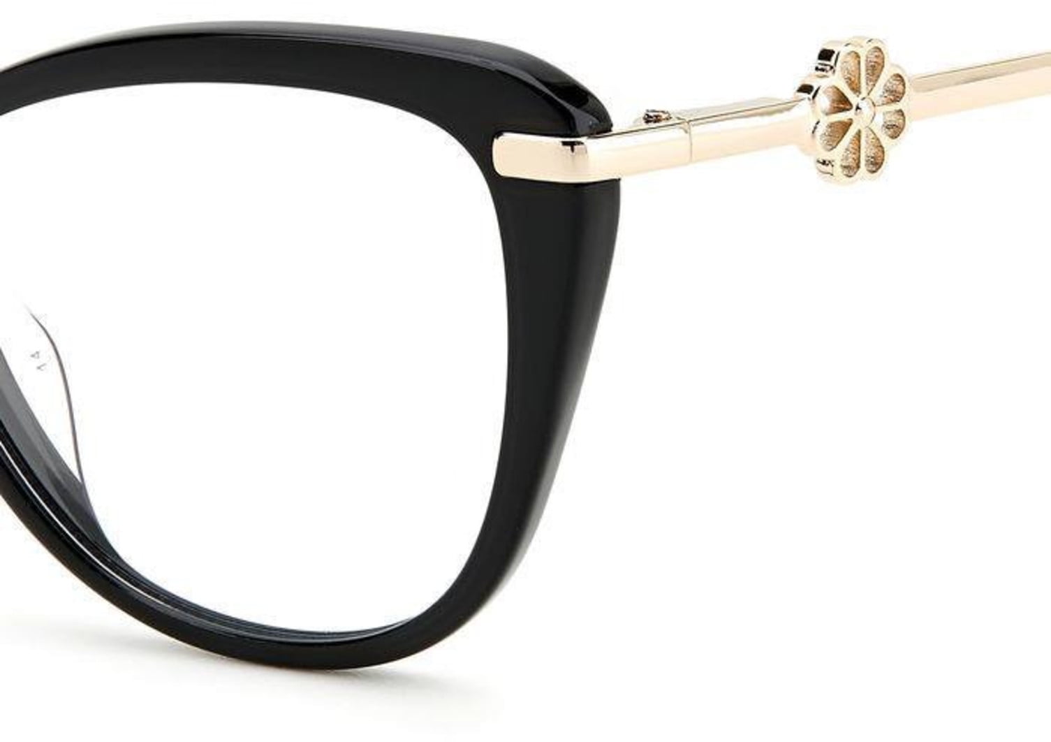 NEW KATE SPADE FLAVIA 807 BLACK/GOLD AUTHENTIC EYEGLASSES FRAME Kate Spade Valencia/G 807 Black Gold Eyeglasses  main image 3
