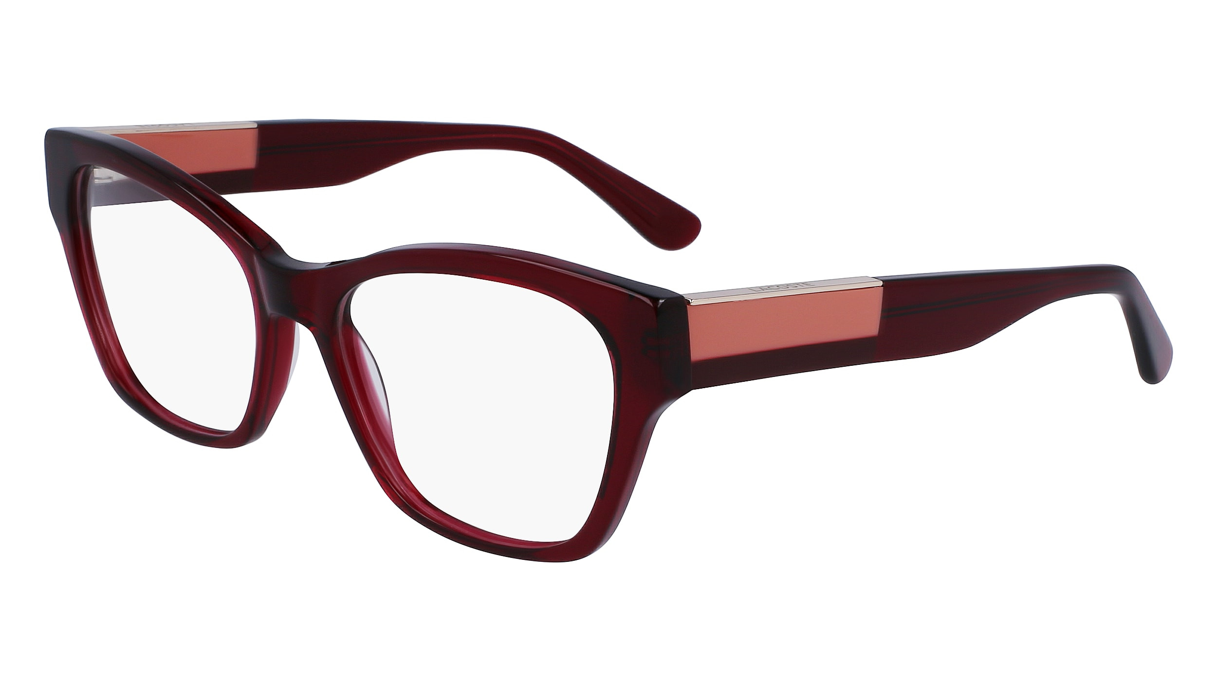Lacoste Eyeglasses L2907 603 Dark Red 53/15/145 - NWT Eyeglasses LACOSTE L 2919 603 Dark Red - Walmart.com main image 4