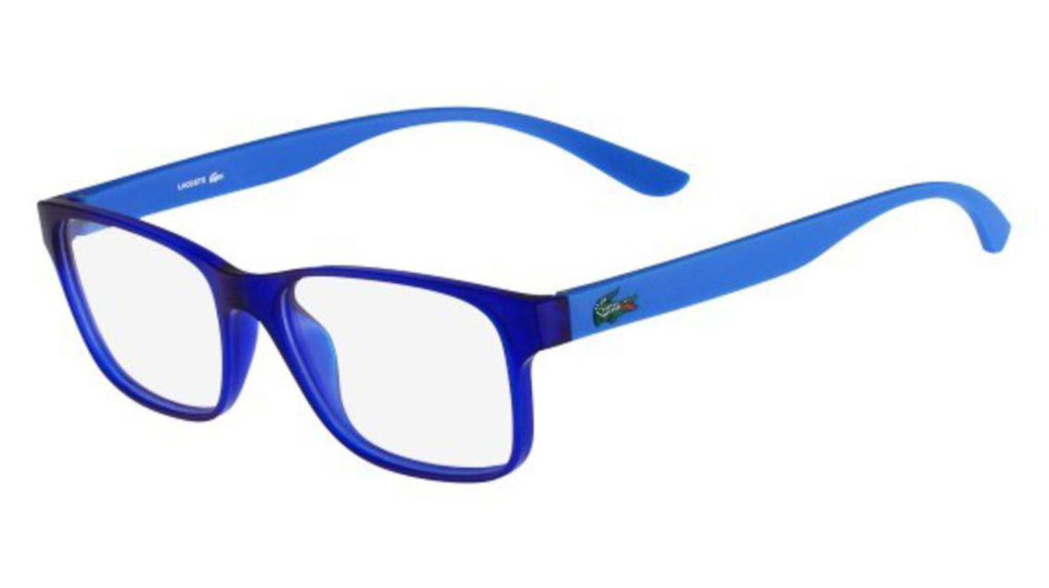 Lacoste Round Style Blue Frame Lacoste L2876 N 424 Matte Blue Eyeglasses | SmartBuyGlasses US main image 3