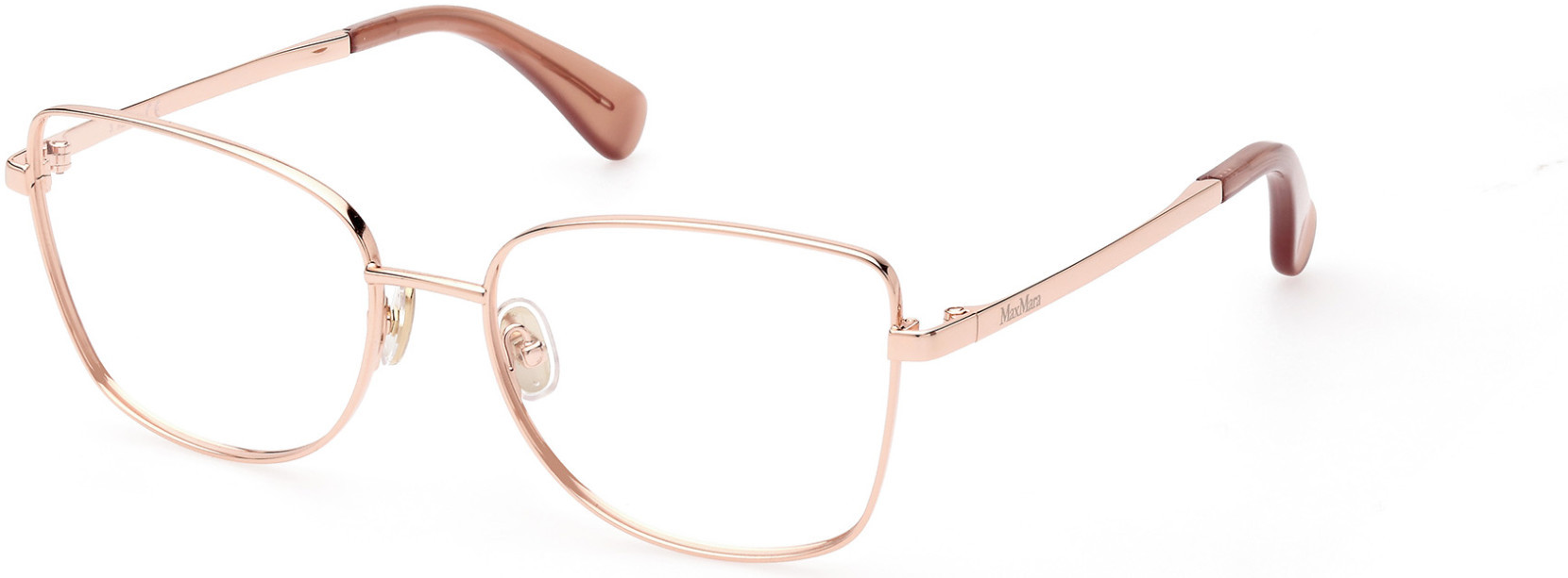 Eyeglasses MaxMara MM 5074 033 Shiny Rose Gold, Milky Nude  display picture 1