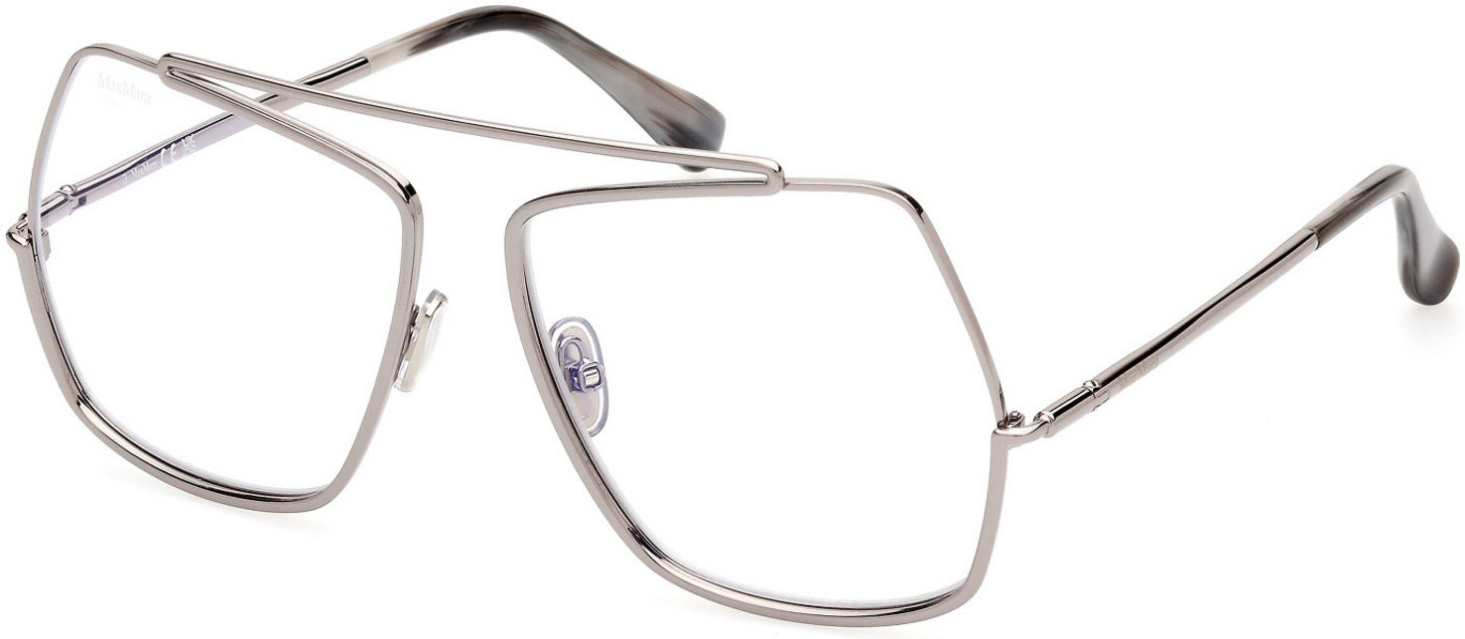 【送料&関税込】Max Mara Mm5108 075 Glasses Eyeglasses MaxMara MM 5118 -B 014 Shiny Light Ruthenium