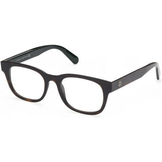 メガネ Moncler ML5022 001 Round Black Horn Glasses Moncler Oval Eyeglasses ML5022 001 Shiny Black 51mm 5022